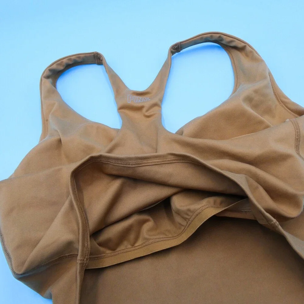 Victorias Secret Sports Bra Large DD Brown Ultimate Lightly Lined‎ Pullover Yuga